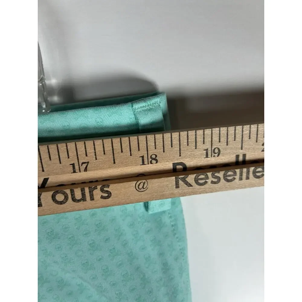 Peter Millar Mens 36 Mint Green Aqua Performance Golf Shorts Preppy Skull Print